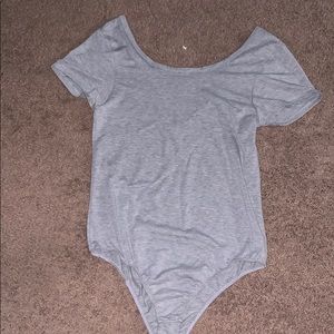 Gray bodysuit